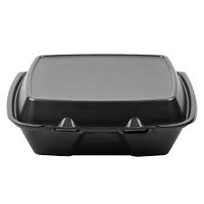 Cont Hinged 9 In Wht Foam 9X6x2.75 (205 Black)