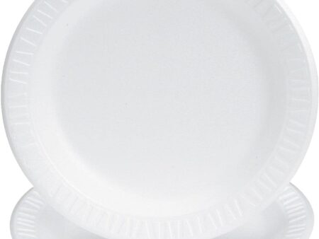 9" White Foam Plates