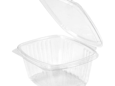 16 Oz Clear Hinged Container