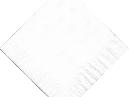 Cocktail Napkins Beverage 1-Ply White