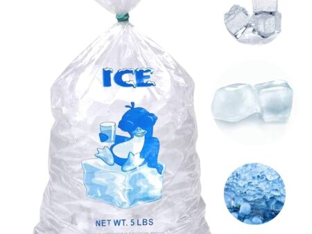 Plastic Ice Bags, 5 lbs