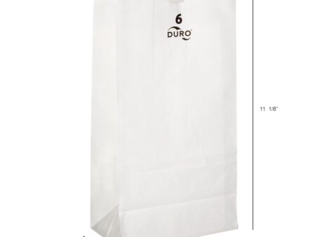 # 6 Paper Bag White